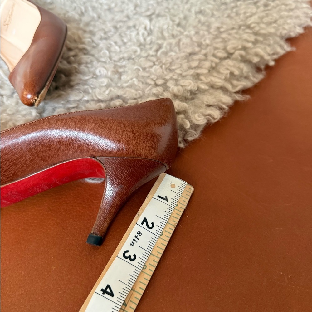 Vero Cuoio Brown Leather Heels - Picture 7 of 7